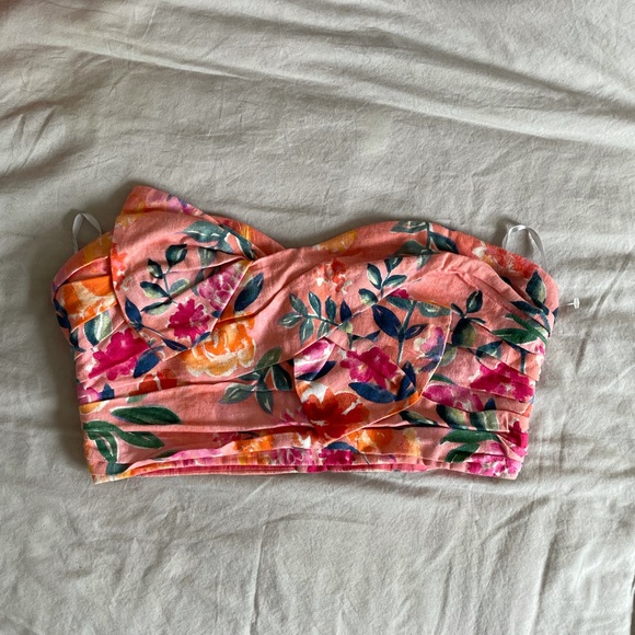NWOT Lovers+Friends Twist Turn Sunset Floral Small - Picture 4 of 10